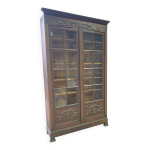 Vitrine biblioth�que en ch�ne - style r�gional breton - d�but xx�me