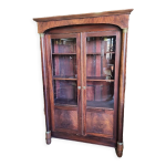 Vitrine bibliotheque empire en acajou Vitrine bibliotheque empire en acajou