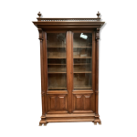 Vitrine bibliothque en noyer massif vitrine napolon iii xix sicle