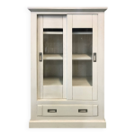 Vitrine blanche en chne