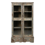 Vitrine en bois massif patin