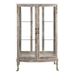 Vitrine de commerce en bois patin