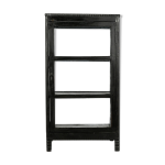Vitrine centrale noire en bois