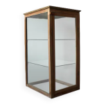 Vitrine en chne et verre