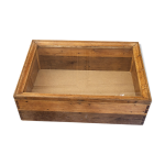 Vitrine de comptoir en chêne fin xixème / déb. xxème Vitrine de comptoir en chêne fin xixème / déb. xxème