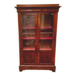 Vitrine louis philippe en acajou et placage d'acajou xix sicle