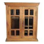 Vitrine de metier ancienne en bois de noyer xxme