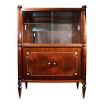 Vitrine ou meuble bar en acajou, ann�es 1970