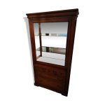 Vitrine en noyer massif