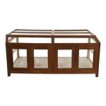 Vitrine de prsentation en bois sur pieds