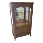 Vitrine style louis xv en merisier