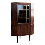 Vitrine vintage meuble d'angle ann�es 1960 danois