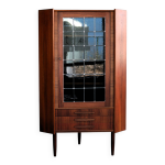 Vitrine vintage meuble d'angle années 1960 danois (2) Vitrine vintage meuble d'angle années 1960 danois (2)