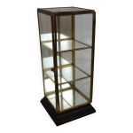 Vitrine vintage pour miniature ou bijoux laiton et verre Vitrine vintage pour miniature ou bijoux laiton et verre