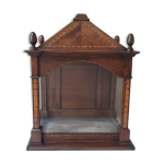 Vitrine xix° noyer et marqueterie Vitrine xix° noyer et marqueterie