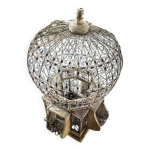 Volire montgolfire dcorative vintage en fer forg et bois france, ann