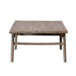Weifang table carre ancienne en orme massif