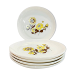 X8 assiettes floral mario et jaune années 70 sovirel - vintage - cuisine - retri X8 assiettes floral mario et jaune années 70 sovirel - vintage - cuisine - retri