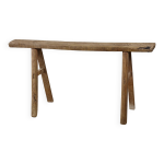 Yun - ancien banc fin chinois en orme n2