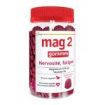 Mag 2 gommes nervosit fatigue framboise 45 gummies - pot 45 gommes