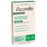 Acorelle bandes de cire froide jambes & corps bio 40 bandes - bo�te 40 bandes de cire froide
