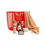 Arganicare huile de ricin sac de voyage glow - sac 5 produits