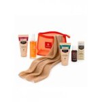 Arganicare huile de ricin trousse de voyage glow - trousse 5 produits
