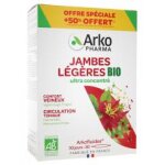 Arkopharma arkofluides jambes lgres bio 20 ampoules + 10 ampoules offertes - bote 30 ampoules de 10 ...