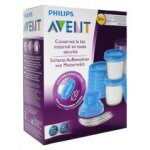 Avent 10 pots de conservation de lait maternel scf618 / 10 - bote 10 pots de 180 ml + 2 adaptateurs ...