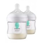Avent natural response 2 biberons avec valve airfree 125 ml 0 mois et + - bote 2 biberons de 125 ml