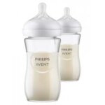 Avent natural response 2 biberons verre 240 ml 1 mois et + - bote 2 biberons de 240 ml