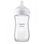 Avent natural response biberon verre 240 ml 1 mois et + - bote 1 biberon de 240 ml