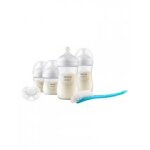 Avent natural response kit nouveau - n scd838 / 11 - bote 4 biberons + 1 sucette + 1 goupillon