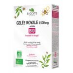 Biocyte gelée royale 1500 mg + acérola bio 20 ampoules - boîte 20 ampoules de 10 ml Biocyte gelée royale 1500 mg + acérola bio 20 ampoules - boîte 20 ampoules de 10 ml