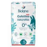 Biolane culottes naturelles 40 culottes taille 5 (12 - 18 kg) - paquet 40 culottes