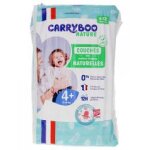 Carryboo nature couches naturelles  motif 42 couches taille 4 + (9 - 20 kg) - paquet 42 couches
