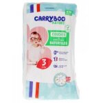 Carryboo nature couches naturelles  motif 50 couches taille 3 (4 - 9kg) - paquet 50 couches