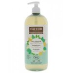 Cattier gel douche aloe vera citron menthe bio 1 l - flacon - pompe 1 l