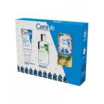 Cerave cr�me hydratante visage 52 ml + cr�me lavante hydratante 88 ml + chaussettes offertes - coffret ...