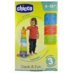 Chicco baby senses stack et fun 6 - 36 mois - bote 4 pices puzzle + 6 coupes emplilables + 4 balles ...