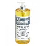 La corvette savon liquide de marseille verveine - citron 1 l - flacon - pompe 1 l