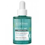 A - derma biology ac night - peel srum peau neuve bio 30 ml - flacon compte goutte 30 ml