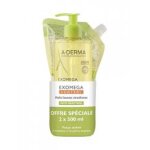 A - derma exomega control huile lavante �molliente anti - grattage 500 ml + recharge 500 ml - lot 2 x ...