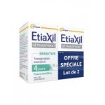Etiaxil d�transpirant sensitive aisselles peaux sensibles roll - on lot de 2 x 15 ml - lot 2 x 15 ml