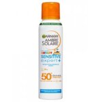 Garnier ambre solaire enfant sensitive expert + brume solaire spf50 + 150 ml - flacon - arosol 150 ml ...