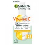 Garnier skinactive vitamine c srum crme 2en1 booster d'clat spf25 50 ml - flacon - pompe 50 ml