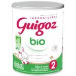Guigoz bio lait 2�me �ge d�s 6 mois jusqu'� 1 an 800 g - bo�te 800 g