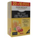 Herbesan immunit fatigue 20 ampoules + 10 offertes - bote 30 ampoules de 10 ml