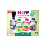 Hipp 100% fruits ds 6 mois bio 8 gourdes - bote 8 gourdes de 90 g