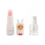 Inuwet coffret baume � l�vres 3, 5 g + vernis parfum� � l'eau barbe � papa 5ml - coffret 2 produits